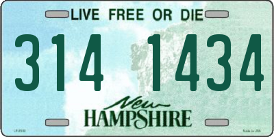 NH license plate 3141434