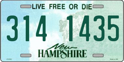 NH license plate 3141435