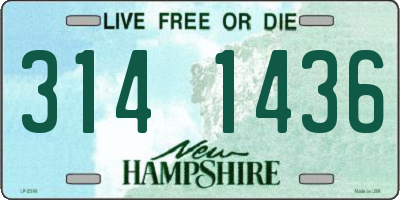 NH license plate 3141436