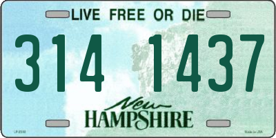 NH license plate 3141437
