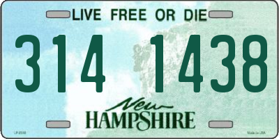 NH license plate 3141438
