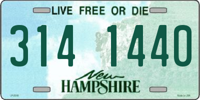 NH license plate 3141440