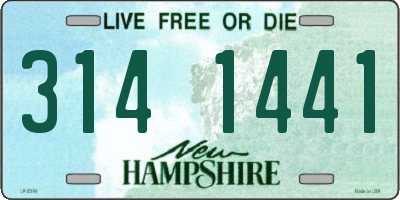 NH license plate 3141441