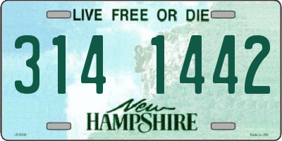 NH license plate 3141442