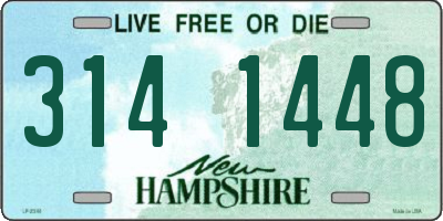 NH license plate 3141448