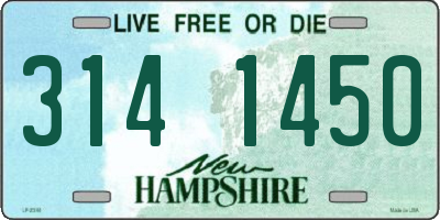 NH license plate 3141450