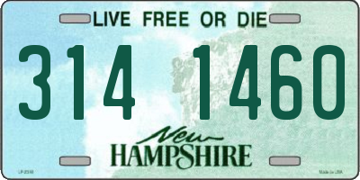 NH license plate 3141460