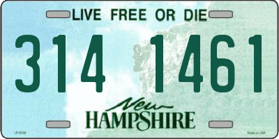NH license plate 3141461
