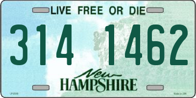 NH license plate 3141462