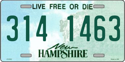 NH license plate 3141463