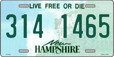 NH license plate 3141465