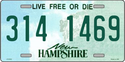 NH license plate 3141469