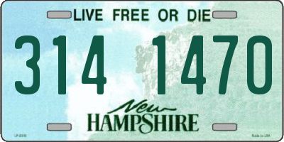 NH license plate 3141470