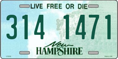 NH license plate 3141471