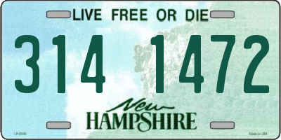 NH license plate 3141472