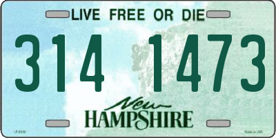 NH license plate 3141473