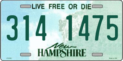 NH license plate 3141475