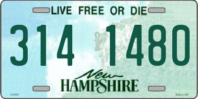 NH license plate 3141480