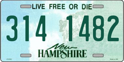NH license plate 3141482