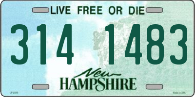 NH license plate 3141483