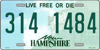 NH license plate 3141484