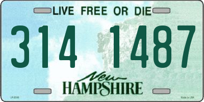 NH license plate 3141487