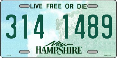 NH license plate 3141489