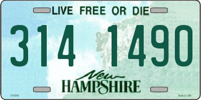 NH license plate 3141490