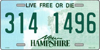 NH license plate 3141496