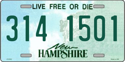 NH license plate 3141501
