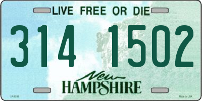 NH license plate 3141502