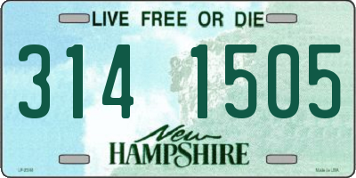 NH license plate 3141505