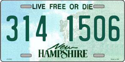 NH license plate 3141506