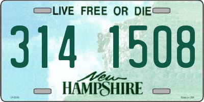 NH license plate 3141508