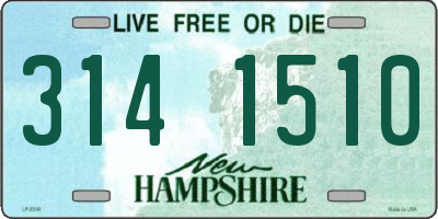 NH license plate 3141510