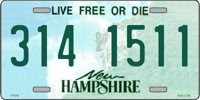 NH license plate 3141511