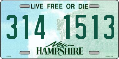 NH license plate 3141513