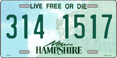 NH license plate 3141517