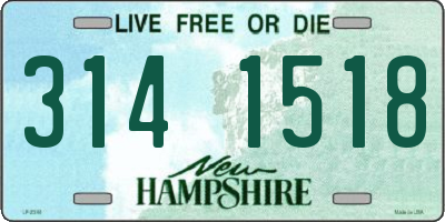 NH license plate 3141518