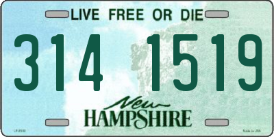 NH license plate 3141519