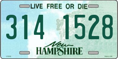 NH license plate 3141528