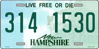 NH license plate 3141530