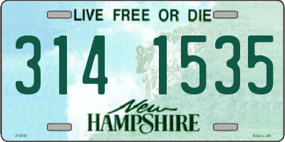 NH license plate 3141535