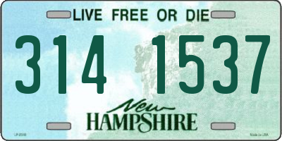 NH license plate 3141537