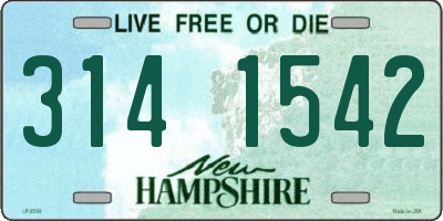 NH license plate 3141542