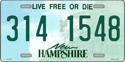 NH license plate 3141548