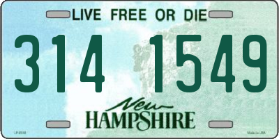 NH license plate 3141549