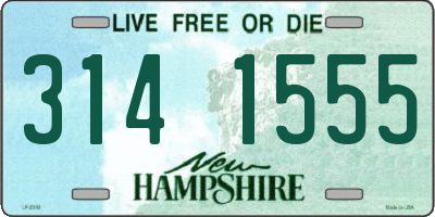 NH license plate 3141555