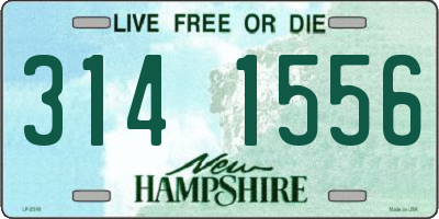 NH license plate 3141556