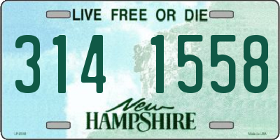NH license plate 3141558